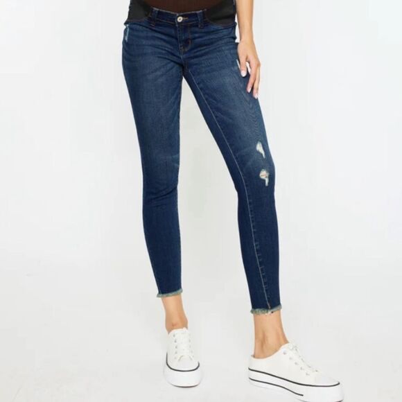 Kancan Annie Maternity Jeans Distressed 9/28 NEW - Picture 2 of 16